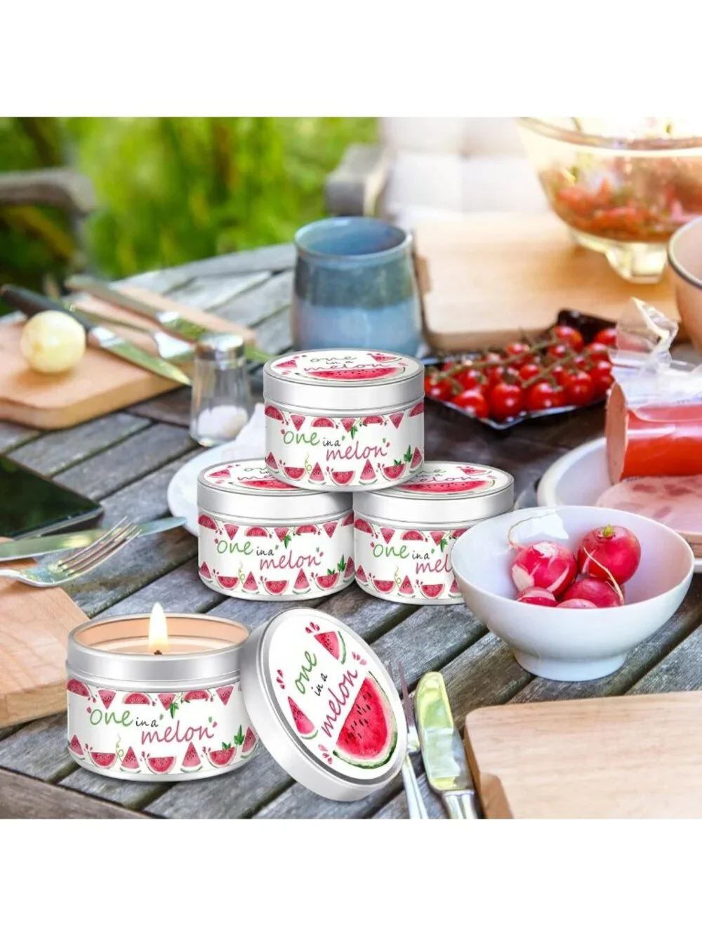 Lavender Scented Baby Shower Candles | Rustic Tealights for Guests | 24 Pcs